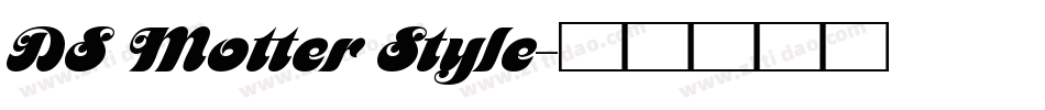 DS Motter Style字体转换